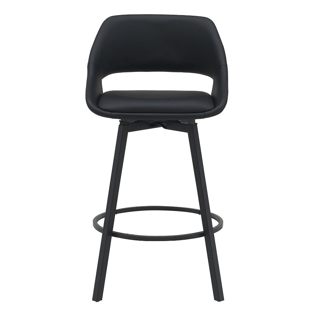 DISTRICT PU BAR CHAIR 49.5X49.5X93CM-BLACK