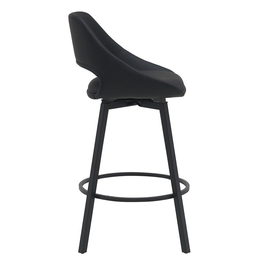 DISTRICT PU BAR CHAIR 49.5X49.5X93CM-BLACK