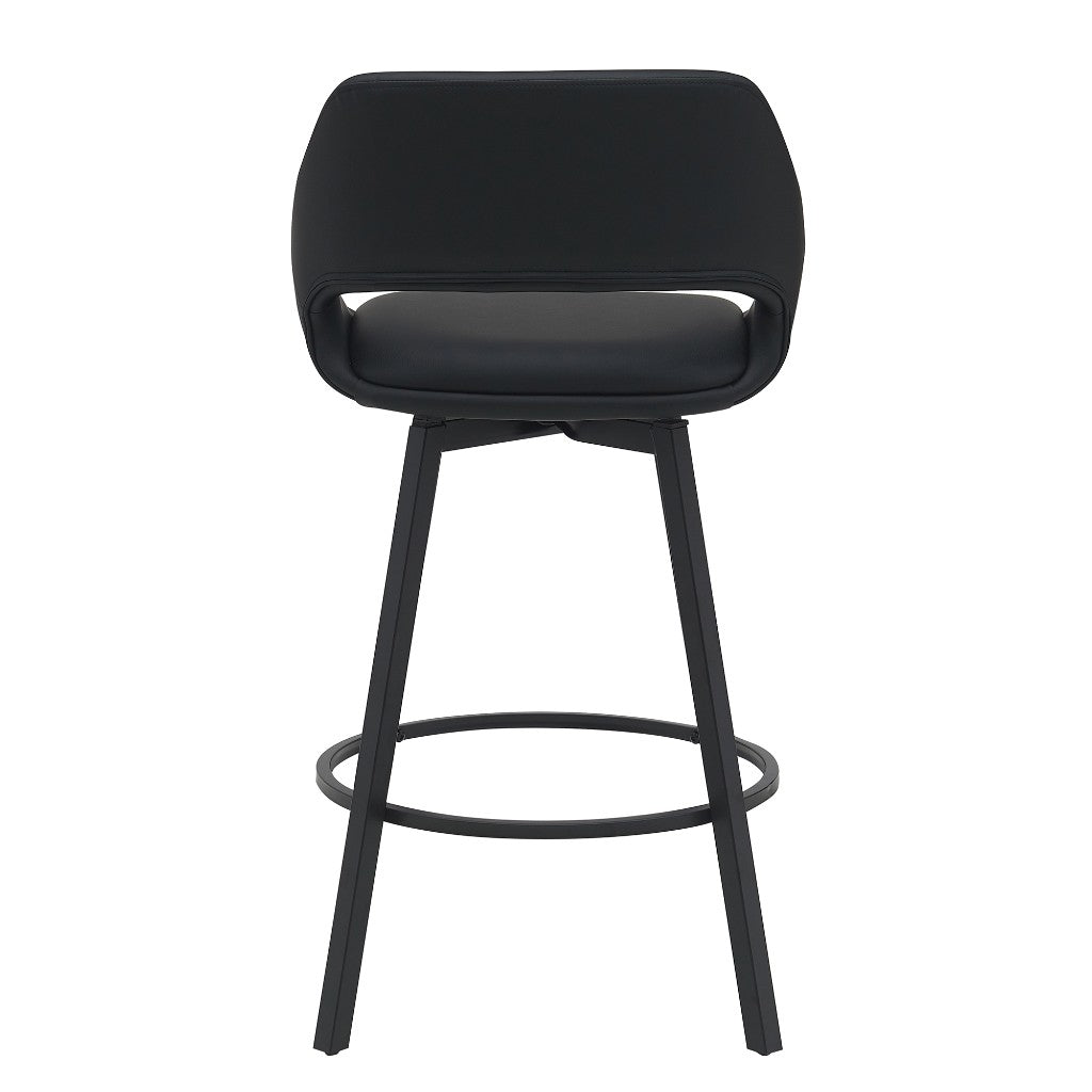 DISTRICT PU BAR CHAIR 49.5X49.5X93CM-BLACK