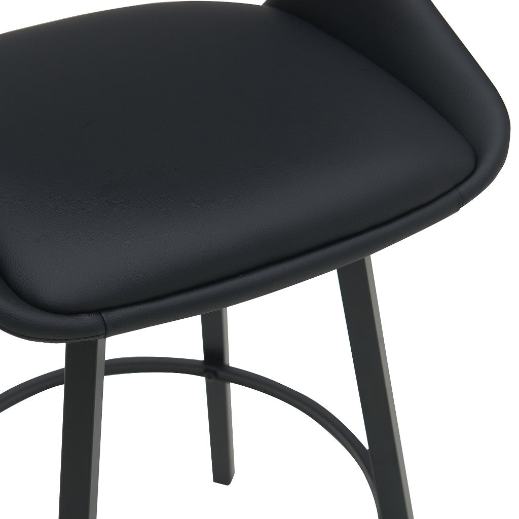 DISTRICT PU BAR CHAIR 49.5X49.5X93CM-BLACK