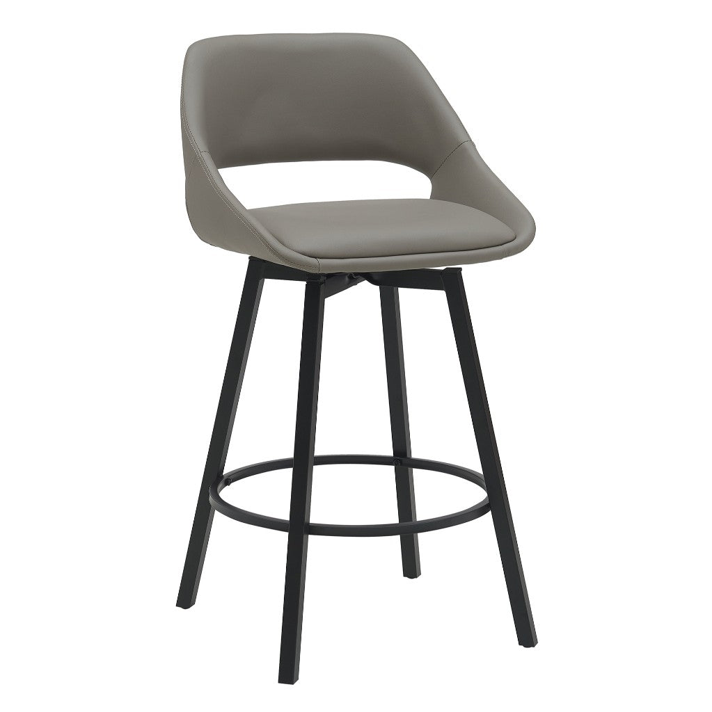 DISTRICT PU BAR CHAIR 49.5X49.5X93CM-L.GREY