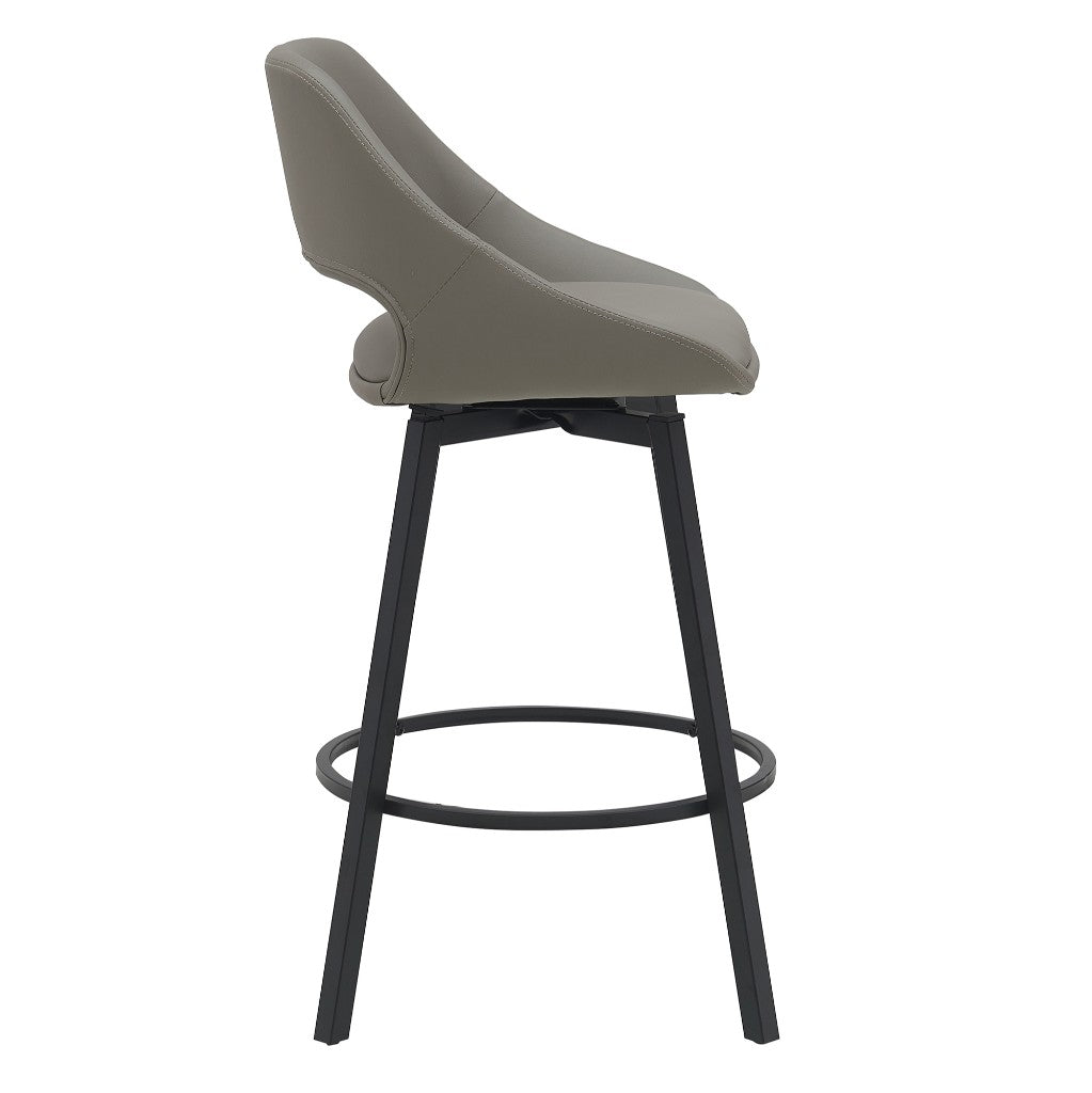 DISTRICT PU BAR CHAIR 49.5X49.5X93CM-L.GREY