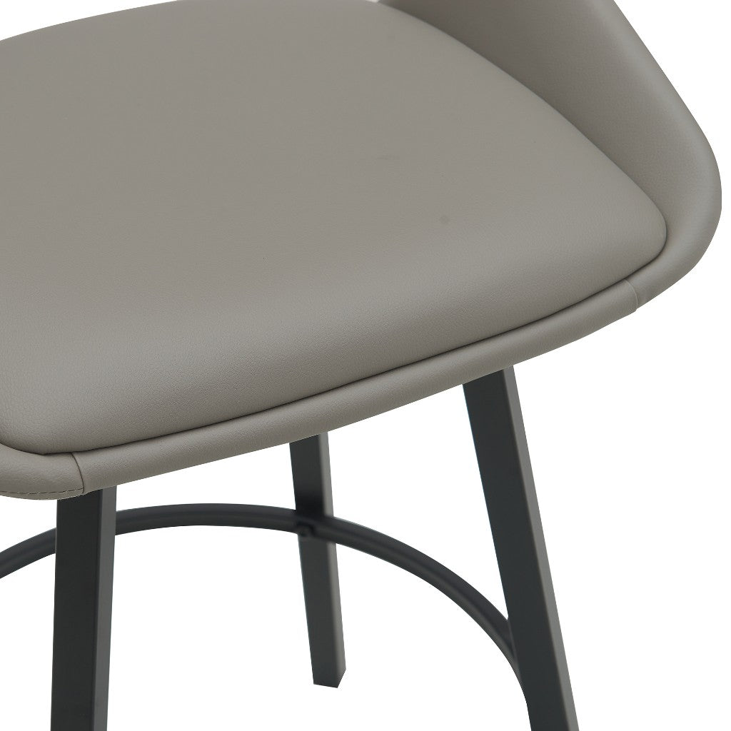 DISTRICT PU BAR CHAIR 49.5X49.5X93CM-L.GREY