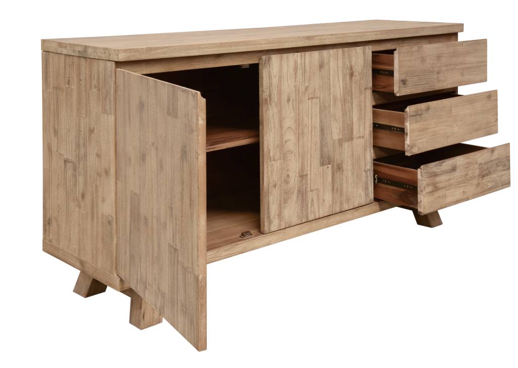 Tango 160 cm 3 Drawer/ 2 Drawer Buffet- Pewter