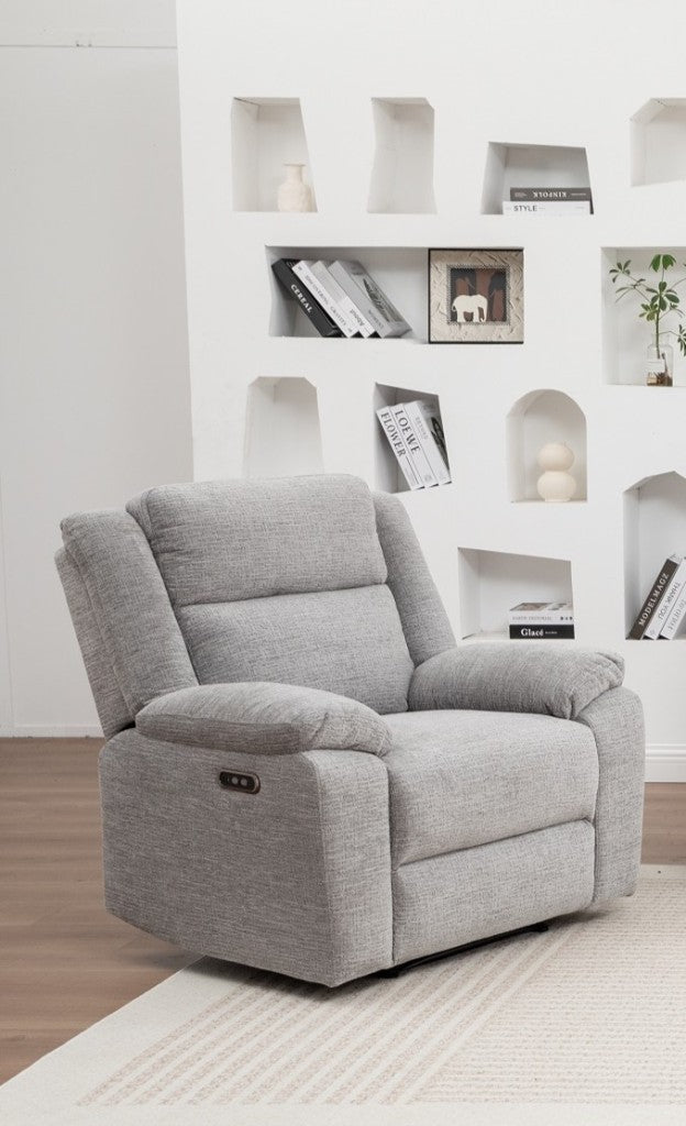 Dream Single Electric Recliner Sofa -Grey