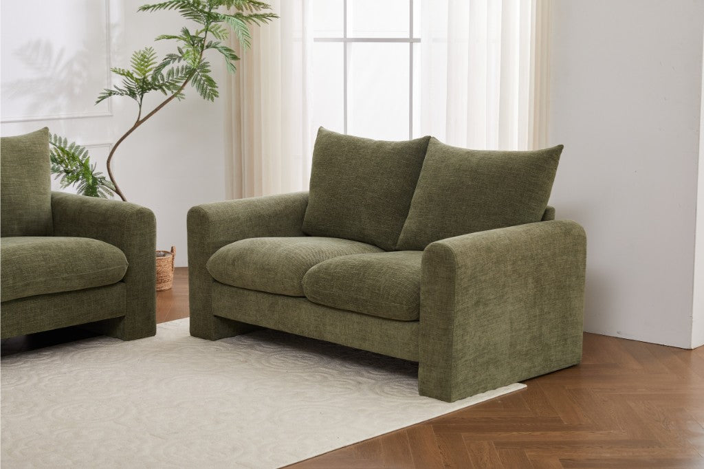 Evolve Sofa Collection Effortless Style with Everyday Comfort 2 Seater Sofa-Olive
