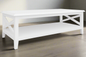 White Hampton Rectangular  Coffee Table - White