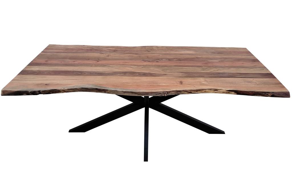 Elba Live Edge 210CM Dining Table Only -Natural