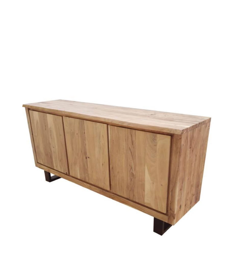 Elba 166cm 3 Door Buffet-Natural Top
