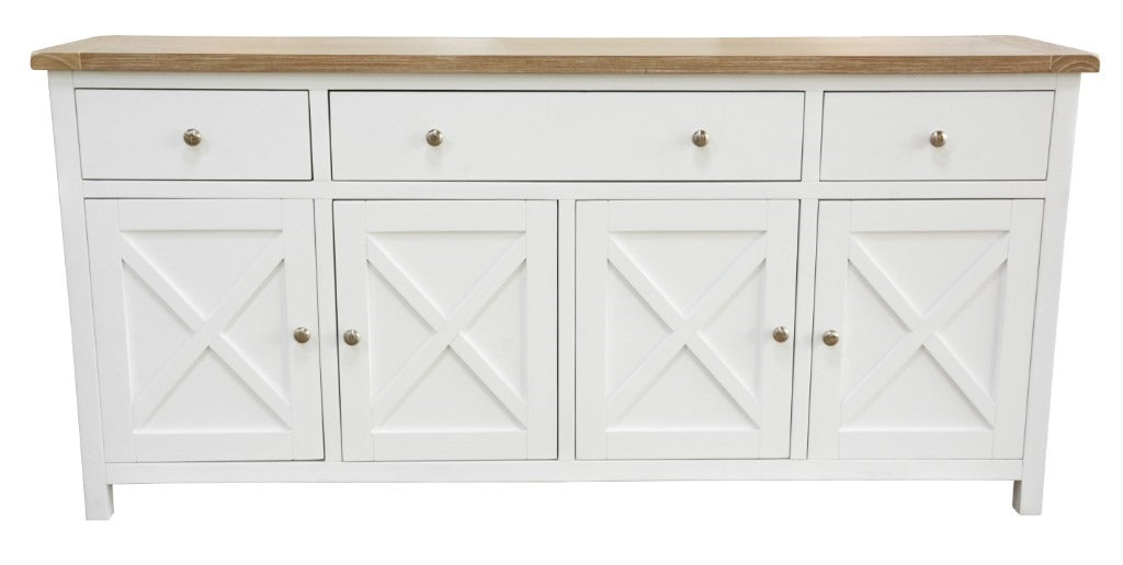 Shellwood 180cm Buffet Side Board Light Oak Top