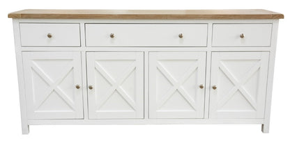 Shellwood 180cm Buffet Side Board Light Oak Top