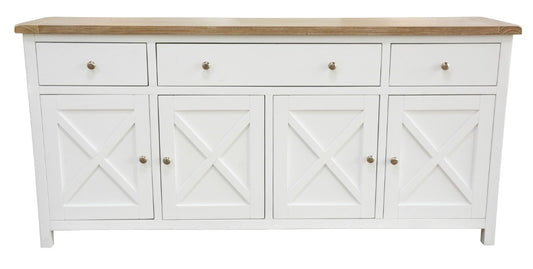 Shellwood 180cm Buffet Side Board Light Oak Top