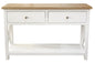 Shellwood Console Hall Table Light Oak Top