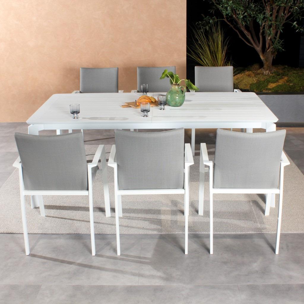Marquee Rapa 7pc Outdoor Dining Table Set-White