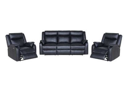 Pinnacle Leather 3ERER+ER+ER Electric Recliner Kit -Marine Blue