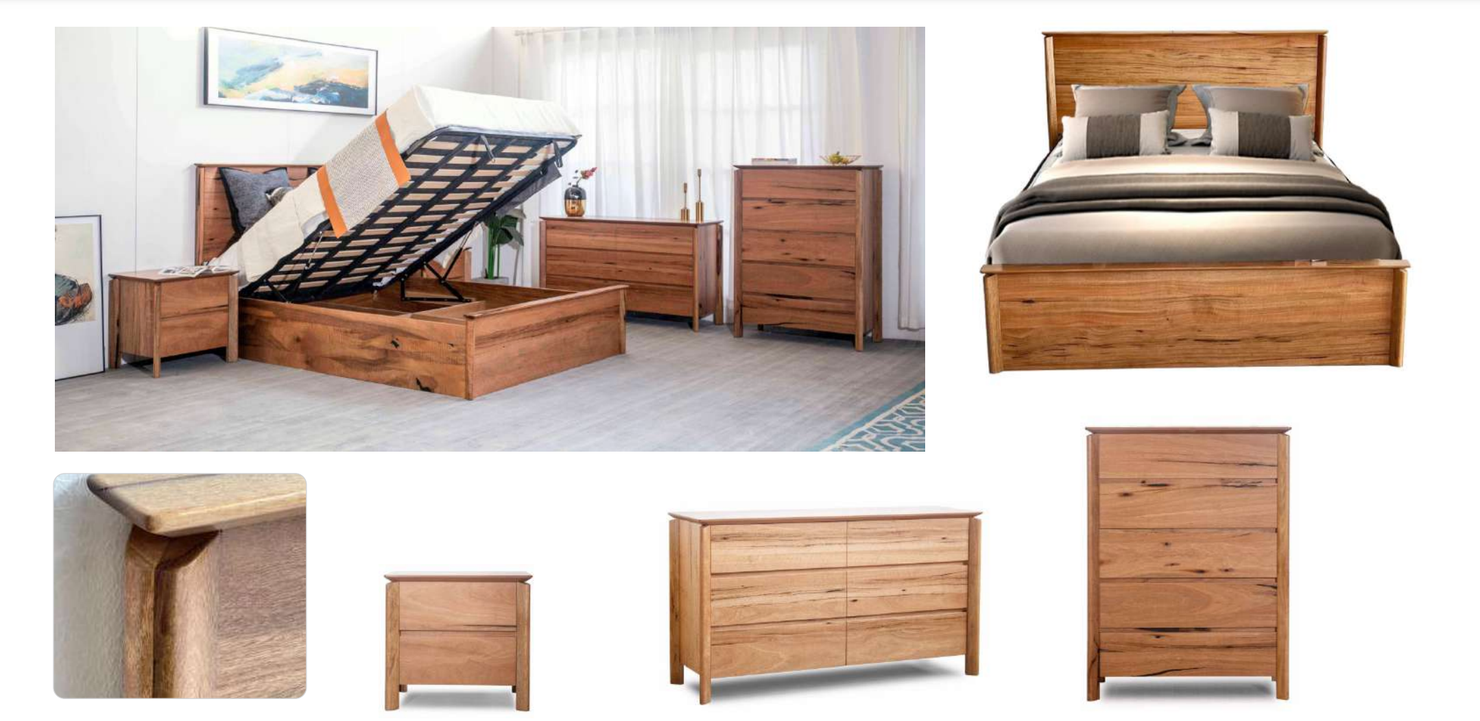 Atherton 5 Drawer Tallboy - Natural