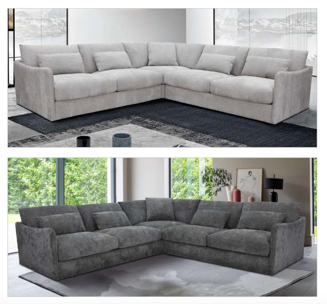 Loft Corner Modular Fabri Sofa-Licorice