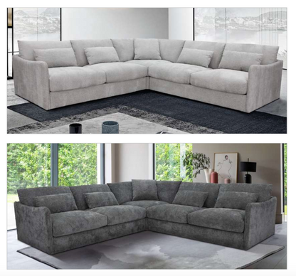 Loft Corner Modular Fabri Sofa-Licorice
