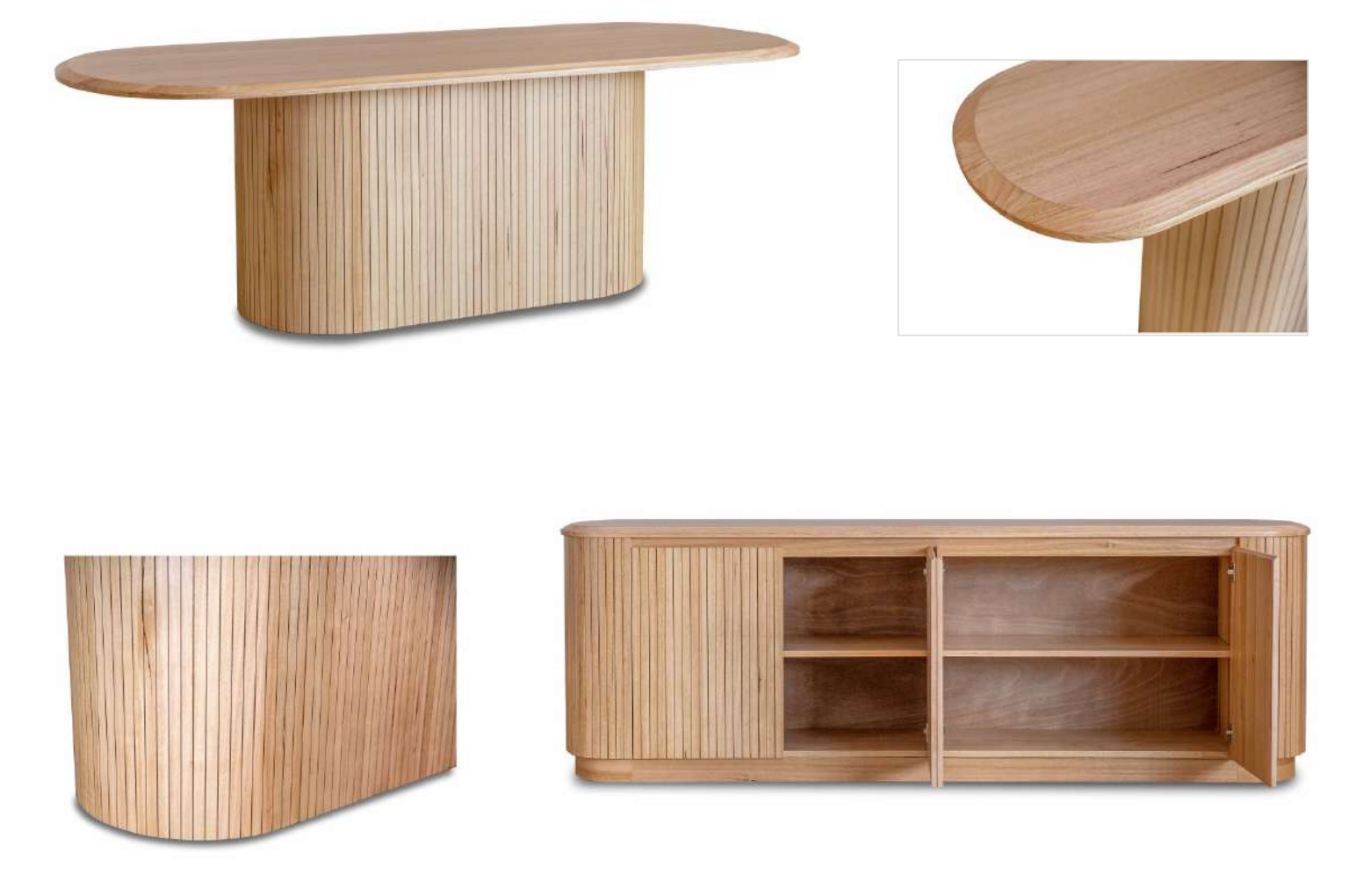 Adsila Collection — Natural Elegance Craftsmanship Coffee Table -Natural Ash