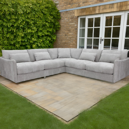Loft Corner Modular Fabric Sofa-Ice