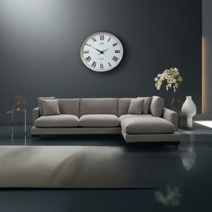 Zenith Corner Right Chaise Lounge Light Grey