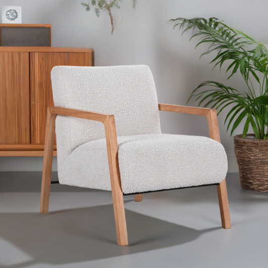 Mason Fabric Arm Chair Beige