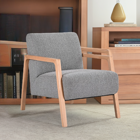 Mason Fabric Arm Chair Grey
