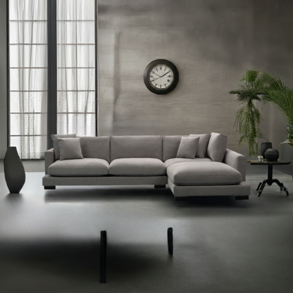Zenith Corner Right Chaise Lounge Light Grey