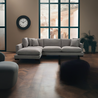 Zenith Corner Left Chaise Lounge Light Grey