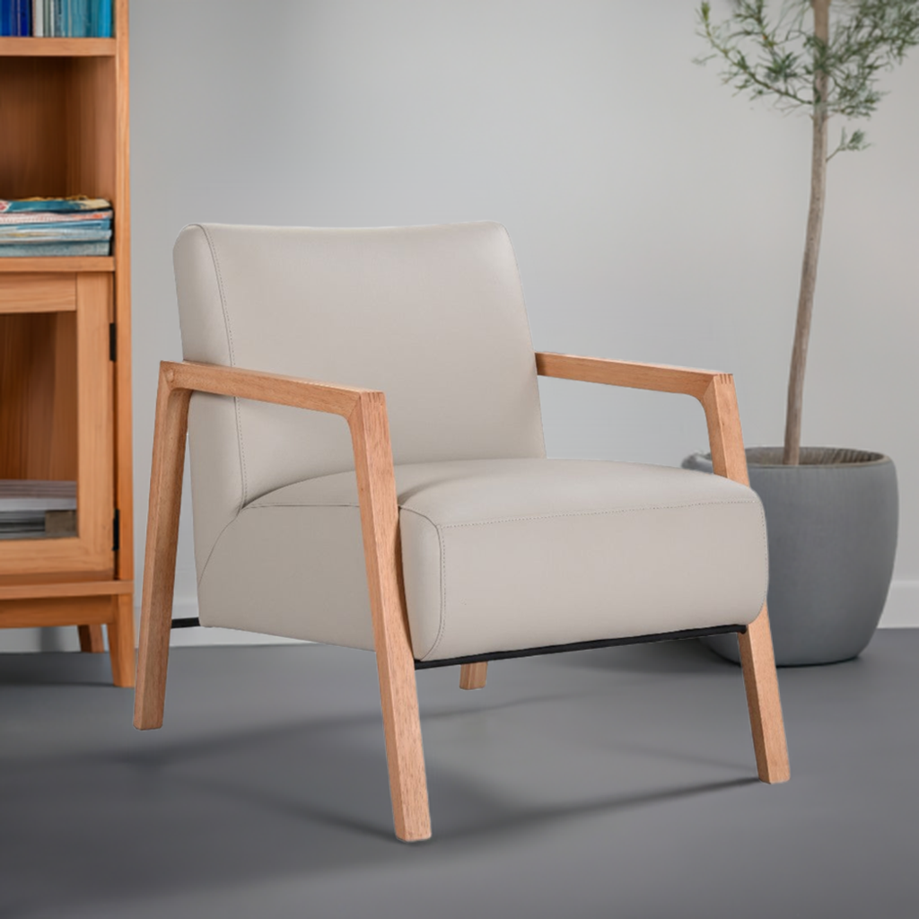 Mason Leather Arm Chair Wheat