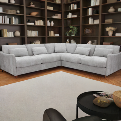 Loft Corner Modular Fabric Sofa-Ice