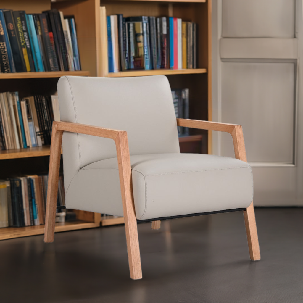 Mason Leather Arm Chair Wheat
