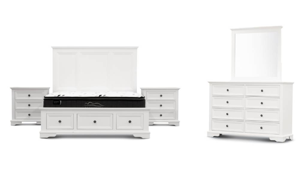 Sala 6 Drawer Tallboy -White