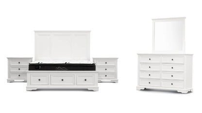 Sala 6 Drawer Tallboy -White