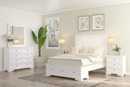 Sala 8 Drawer Dresser & Mirror -White