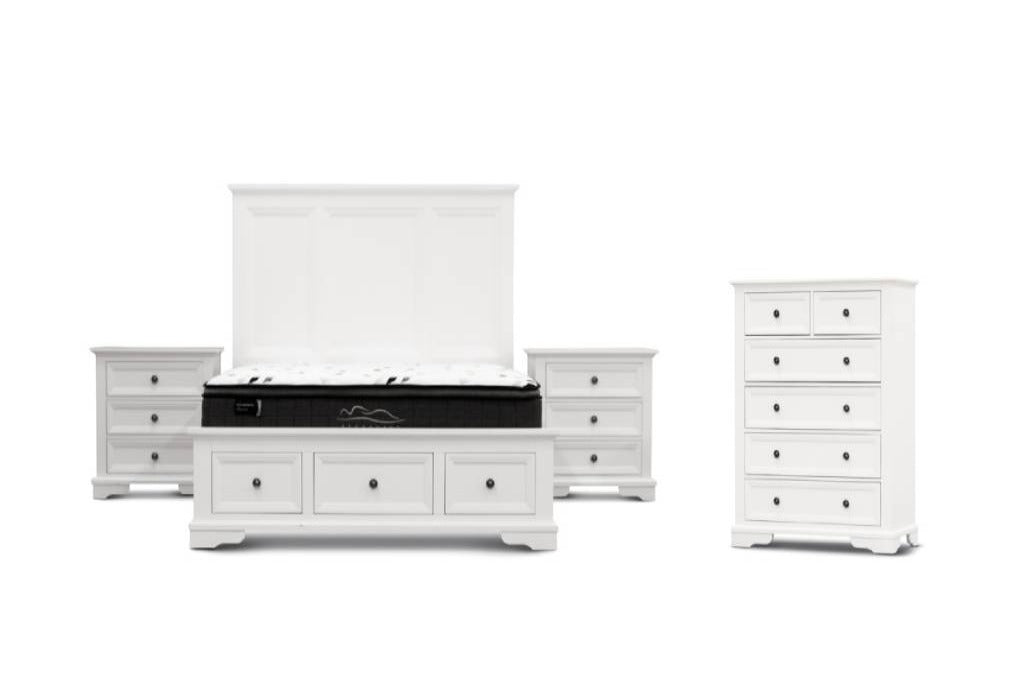 Sala 6 Drawer Tallboy -White