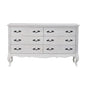 French Provincial Fleur Antique White Dresser