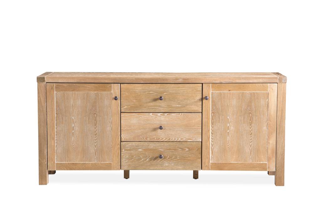 Montauk 140cm 2 Door 3 Drawer Buffet- Natural Wash