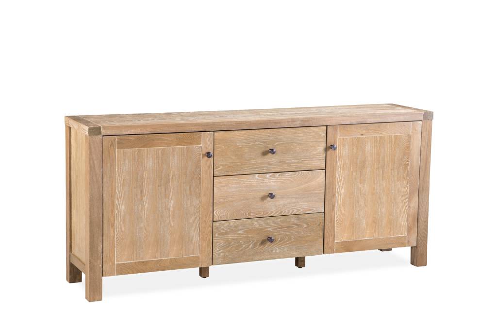 Montauk 180cm 2 Door 3 Drawer Buffet- Natural Wash