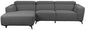 Lincoln Fabric 2.5 Seater Left Hand Chaise Sofa- Graphite
