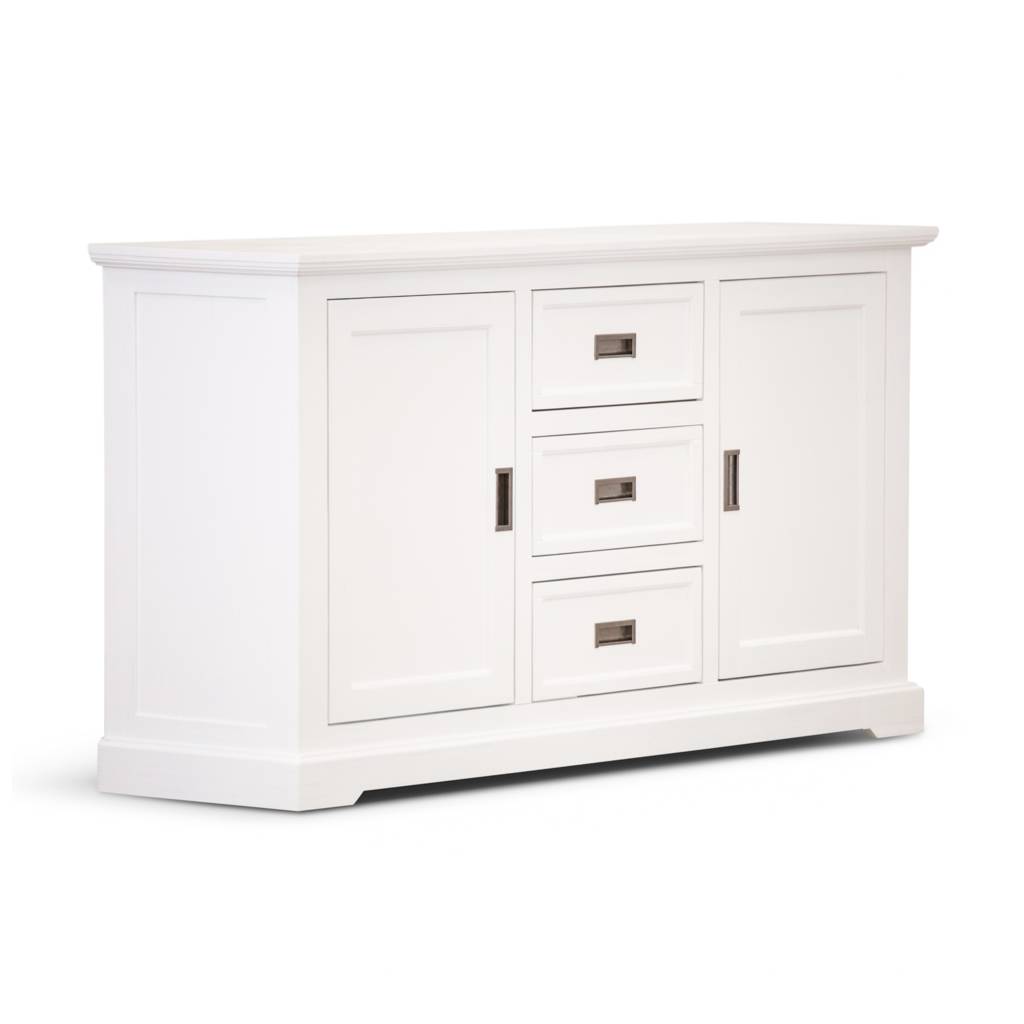 Coastal 166cm 2 Drawer / 3 Drawer Buffet-White