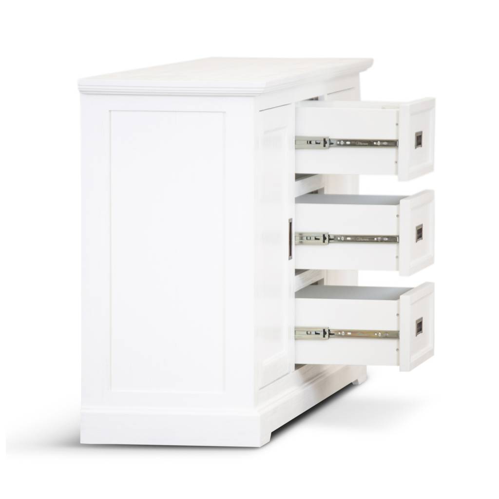Coastal 166cm 2 Drawer / 3 Drawer Buffet-White