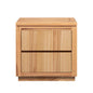 Highland 2 Drawers Bedside Table Natural Oak