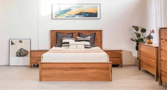 Atherton Gas Lift Storage King Bed- Natural
