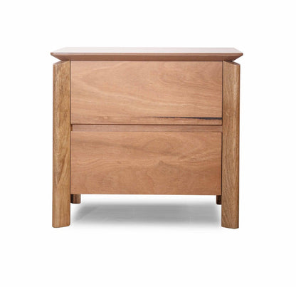 Atherton 2 Drawer Bedside Table - Natural