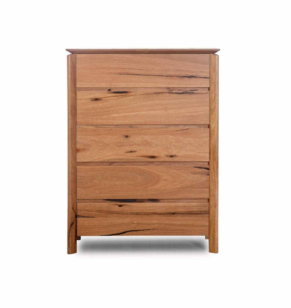 Atherton 5 Drawer Tallboy - Natural