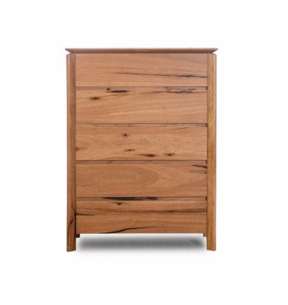 Atherton 5 Drawer Tallboy - Natural