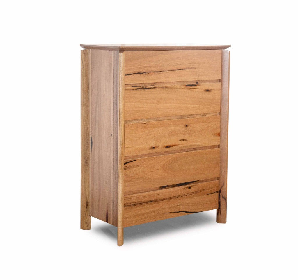 Atherton 5 Drawer Tallboy - Natural