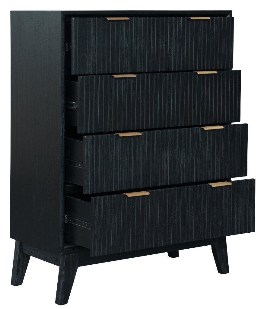 Ella Bed Bedroom Suite Collection-Black