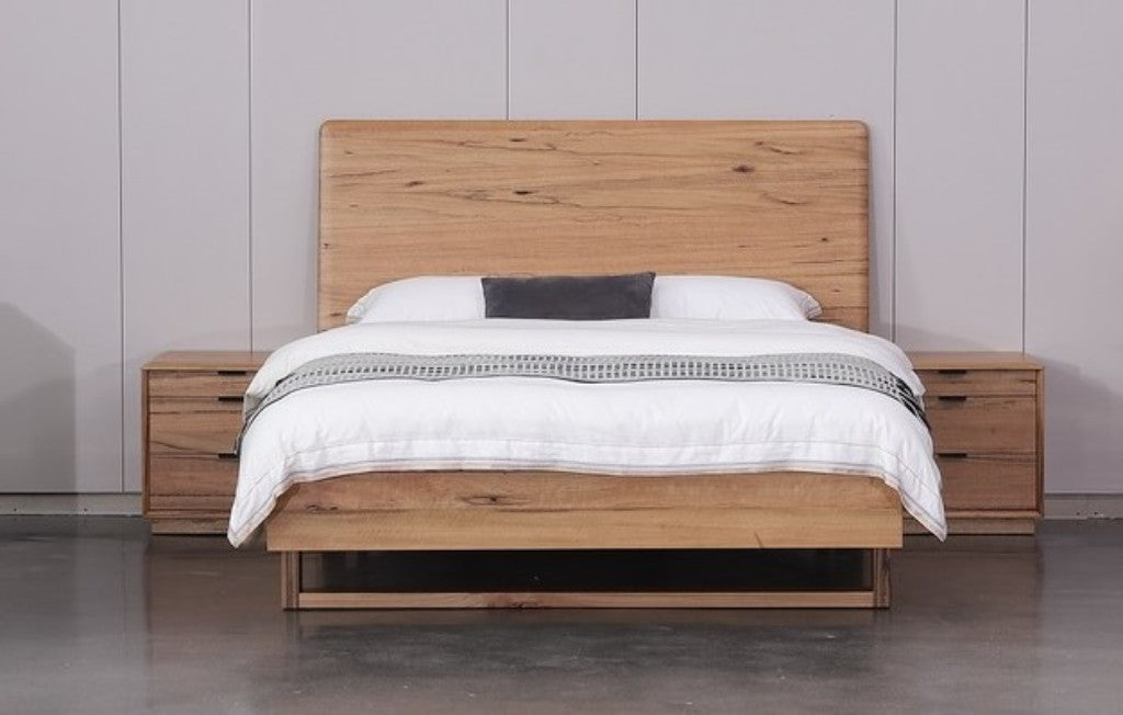 Galway Marri Timber Queen Bed Natural